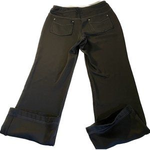 Athleta Stretch Pants size Medium Black Pockets 30” Inseam